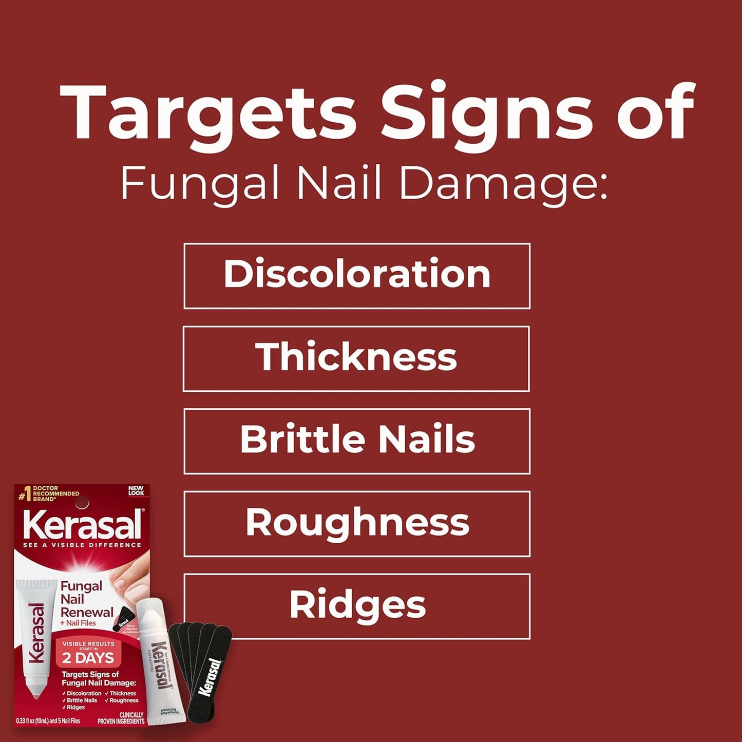 Kerasal Nighttime Renewal Fungal Nail Patches - 14 Patch