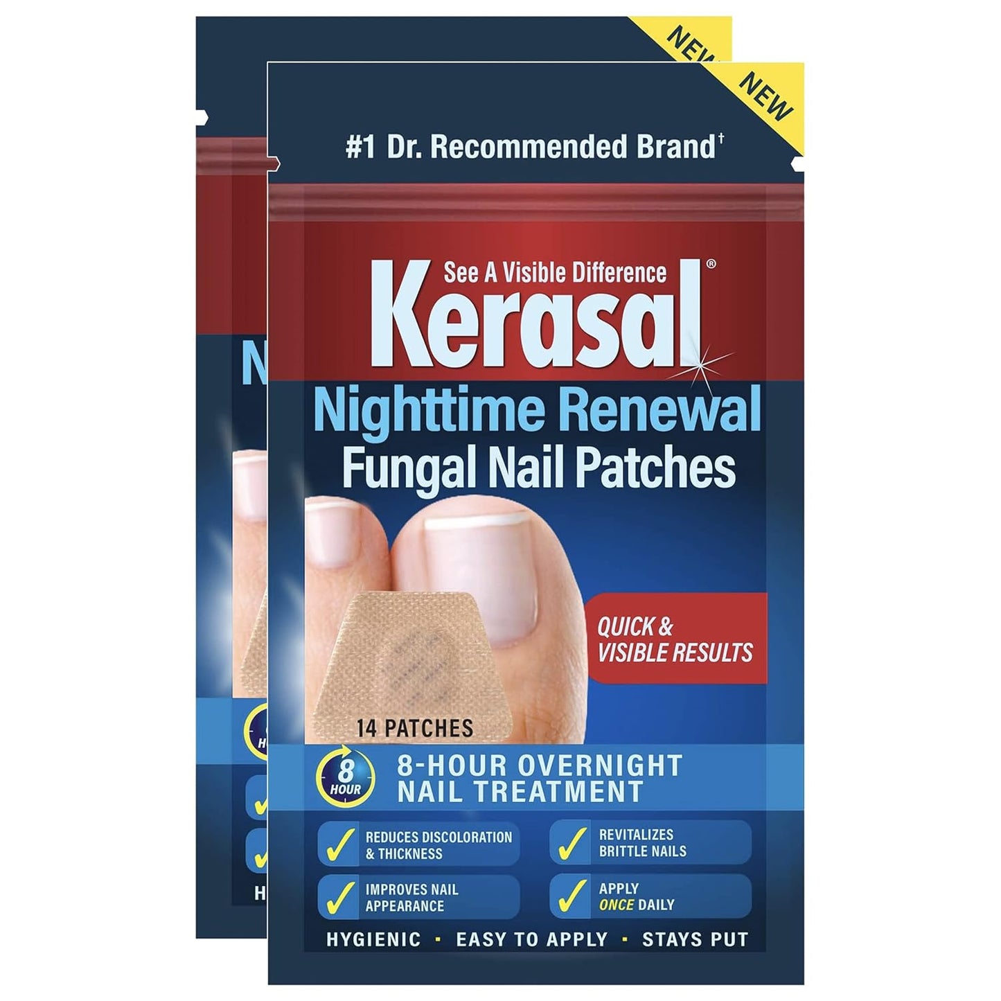 Kerasal Nighttime Renewal Fungal Nail Patches - 14 Patch