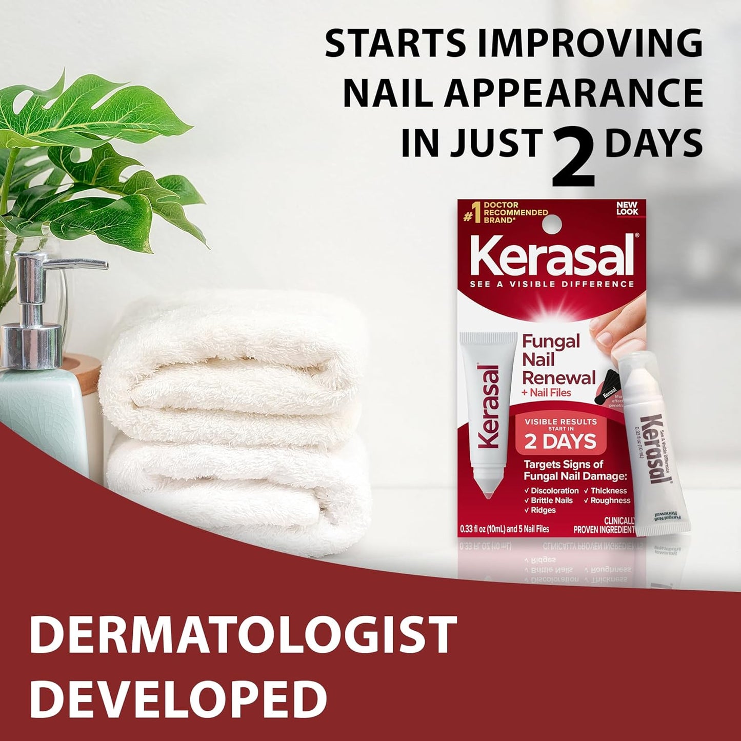 Kerasal Nighttime Renewal Fungal Nail Patches - 14 Patch