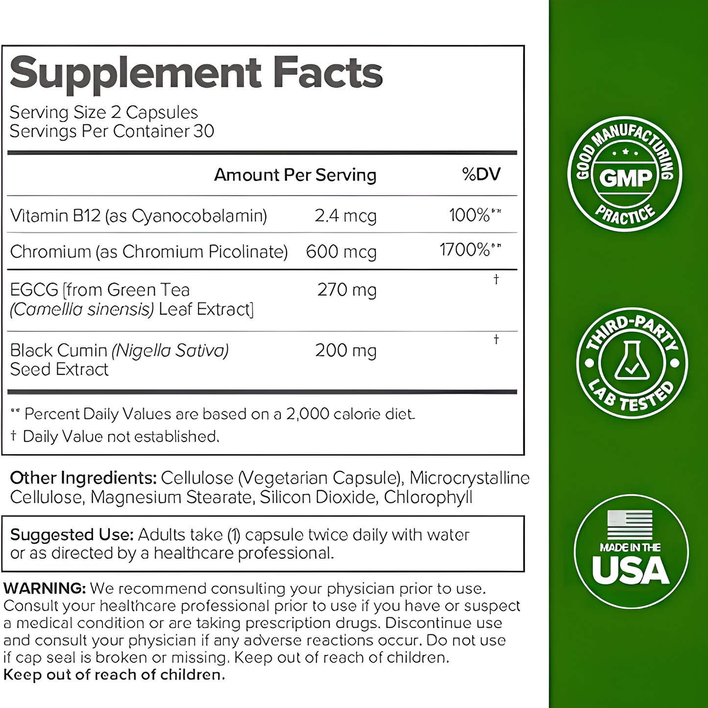 Metabolism Vitamin Capsules