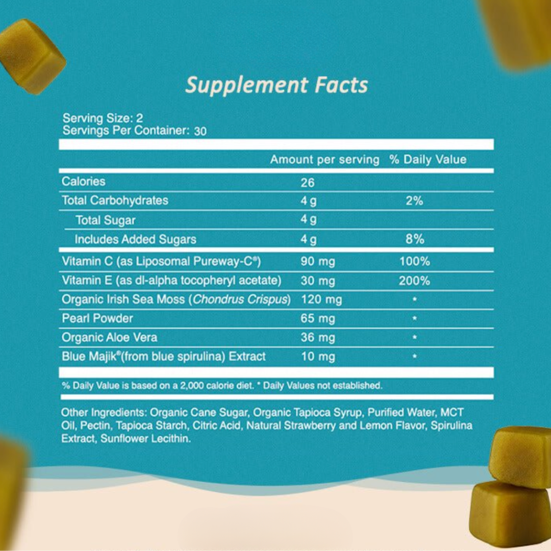Sea Moss & Pearl Powder Glow Gummies